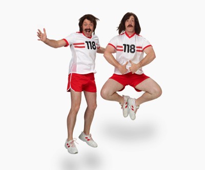  Two men jumping 