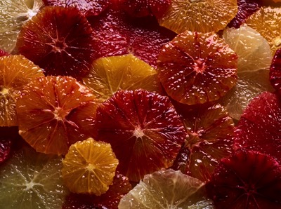  A background of blood oranges 