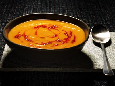  warming carrot soup, comfort food. 